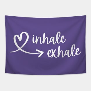 Inhale, Exhale Printed Tee Tapestry