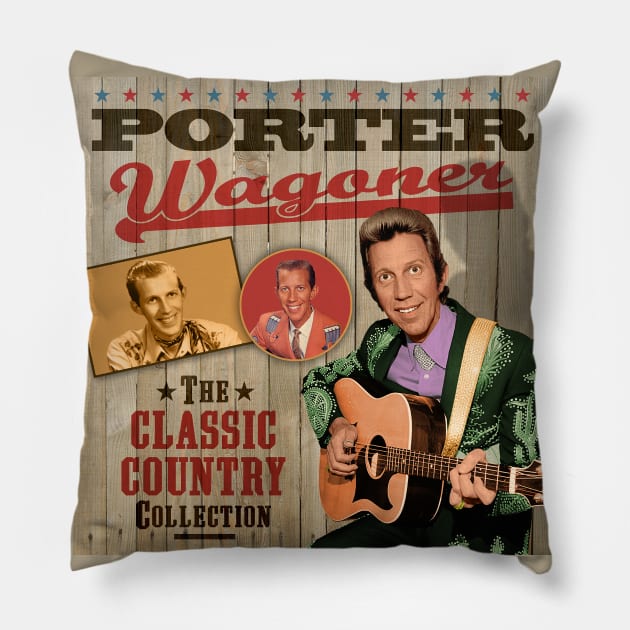 Porter Wagoner - The Classic Country Collection Pillow by PLAYDIGITAL2020