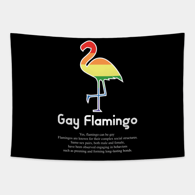 Gay Flamingo G5w - Can animals be gay series - meme gift t-shirt Tapestry by FOGSJ