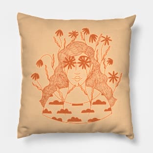 Only See Flowers Pillow