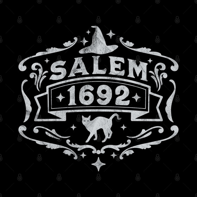 Salem 1692 - Salem Witch Trials - Witchcraft Retro Vintage by OrangeMonkeyArt