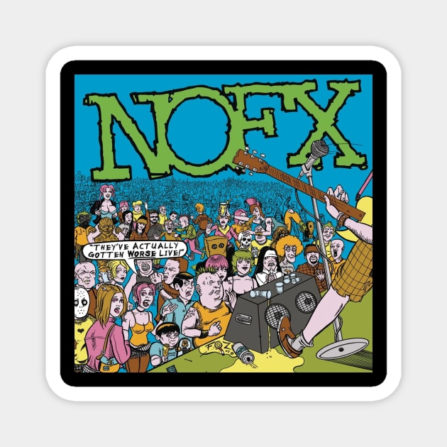 We March to the Beat of Indifferent Drum Live Nofx Magnet by Kabel