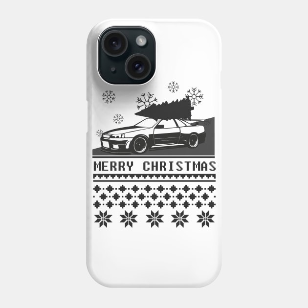 Merry Christmas r34 Phone Case by hoddynoddy