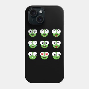 green frog icon character Phone Case