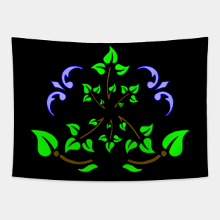 Face Mask Flower 25 Tapestry