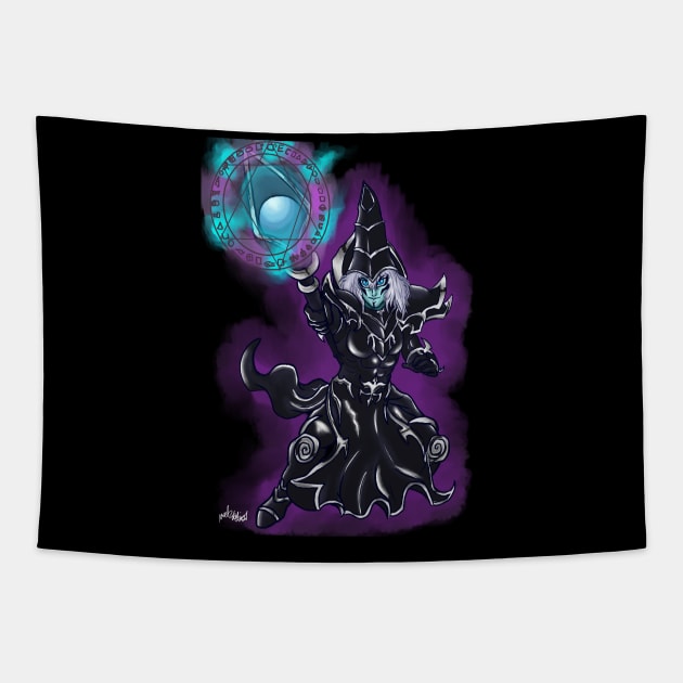 Dark Wizard Tapestry by KloudKat