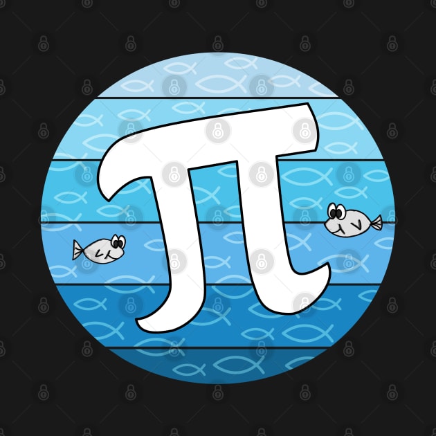 Fish Pi, Pi Day Mathematician Maths Teacher Funny by doodlerob