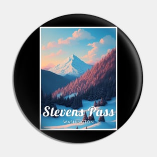 Stevens pass ski - Washington usa Pin