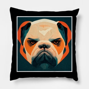 american bulldog Pillow