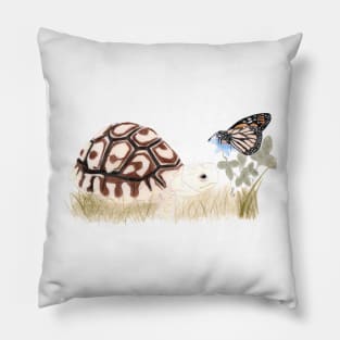 Tortoise and Butterfly Pillow