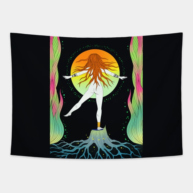 Acid witch Tapestry by norakamuy