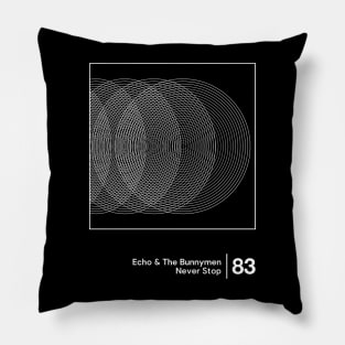 Echo & The Bunnymen - Minimalist Style Graphic Artwork Pillow