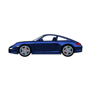 Porsche 911 997 Carrera S Cobalt Blue Lobster Claw T-Shirt