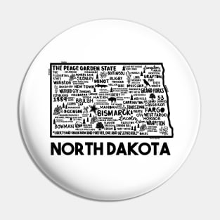 North Dakota Map Pin