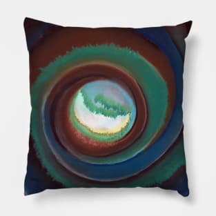 High Resolution Pond in the Woods by Georgia O'Keeffe Pillow