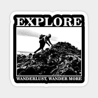 Explore // Wanderlust Wander More Magnet