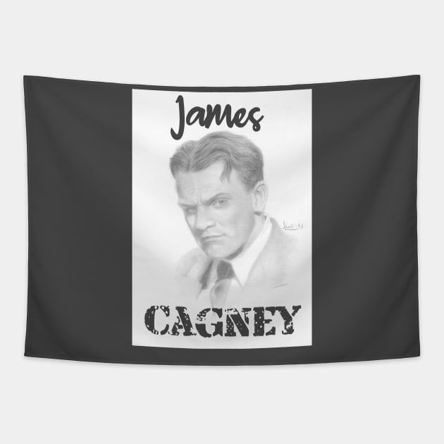 James Cagney Tapestry by jkarenart