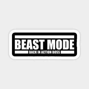 Beast Mode Back In Action Boss Magnet