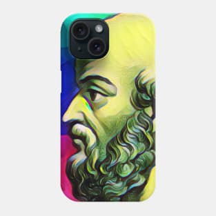 Eratosthenes of Cyrene Colourful Portrait | Eratosthenes of Cyrene Artwork 7 Phone Case