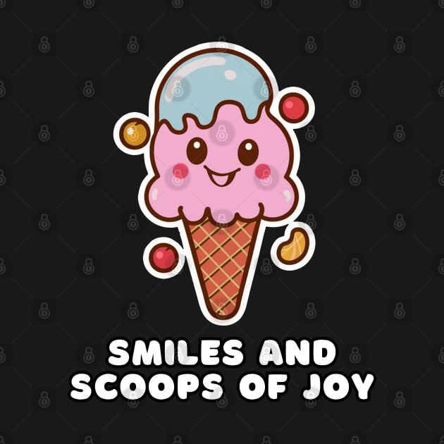 Ice Cream Smile and Scoop of Joy by Estrella Design