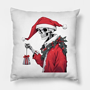 Christmas Skulls Pillow