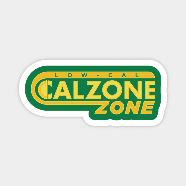 Low-Cal Calzone Zone (minimalist) Magnet by DCLawrenceUK