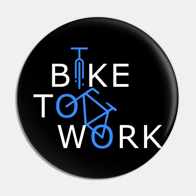 Bike To Work Pin by TriHarder12