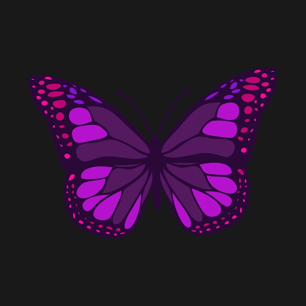 Colorful Purple Butterfly design! Amazing Color Pattern! by VellArt