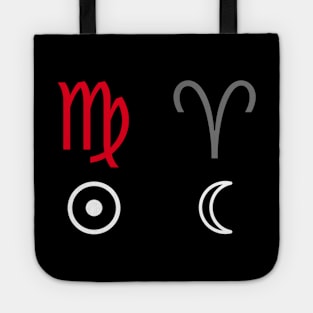 Virgo Sun Aries Moon Zodiac Sign Tote