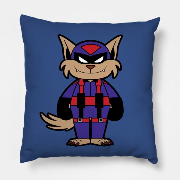 Swat Kats Razor Pillow by mighty corps studio