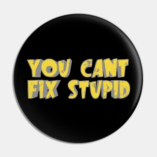 You Can't Fix Stupid Pin