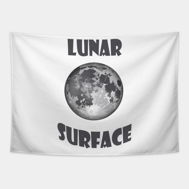 lunar surface Tapestry by carismashop