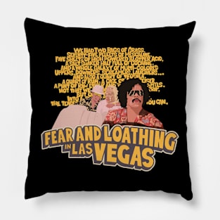 Fear and Loathing Tribute: Immortalizing Raoul Duke's Drug Inventory Scene Pillow