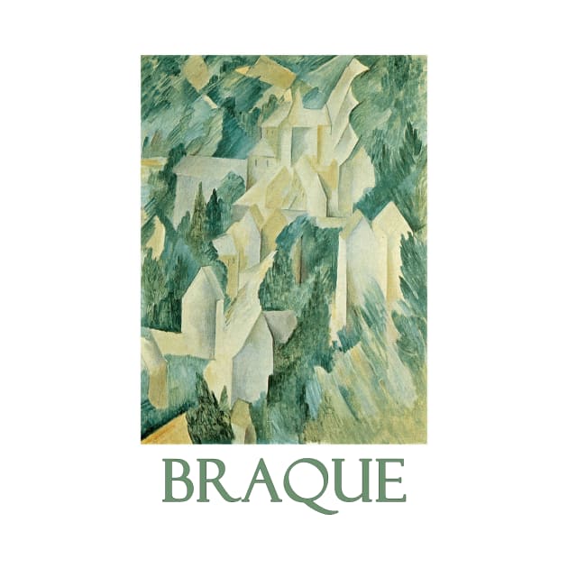 The Castle in La Roche Guyon (1909) by Georges Braque by Naves