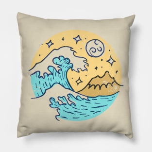 The Great Wave Sun Shine Pillow