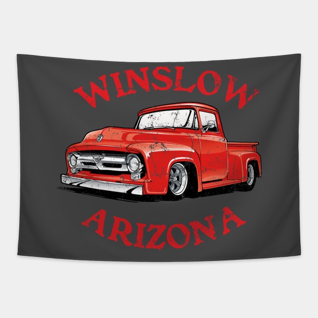 Winslow Arizona Tapestry by MindsparkCreative