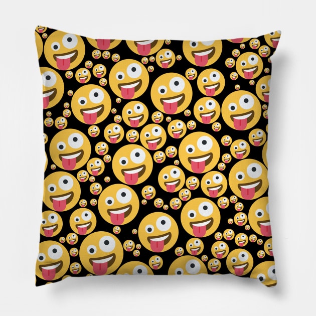 Zany Face Pillow by BadGuyDuh