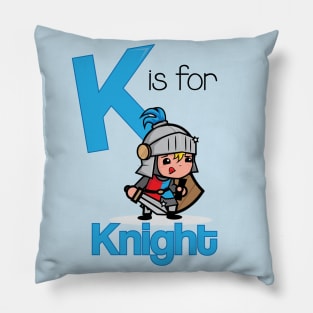 K is for Knight Pillow