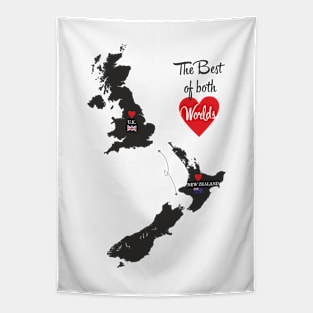 The Best of both Worlds - United Kingdom - New Zealand Tapestry