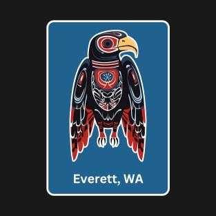 Everett Washington Native Indian American Eagle Hawk Haida T-Shirt