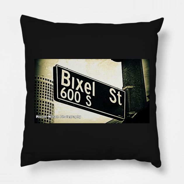 Bixel Street, Los Angeles, California by Mistah Wilson Pillow by MistahWilson