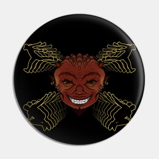 Parkour Devil (no caption) Pin