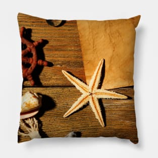 Starfish and Sea Shell Pillow