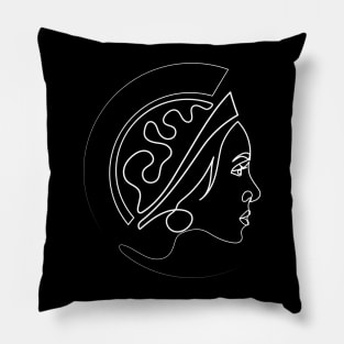 Warrior Woman | One Line Drawing | One Line Art | Minimal | Minimalist Pillow