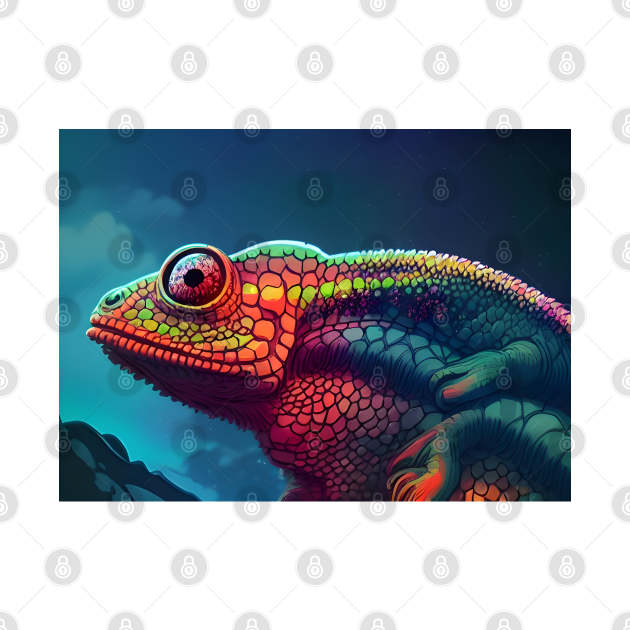 Illustrated Chameleon by tdraw