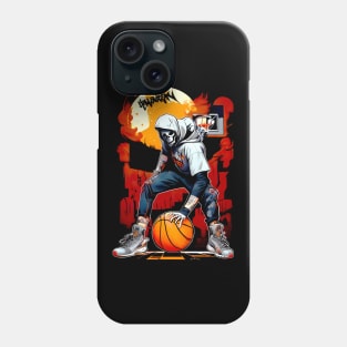 Halloween basketball player ball Phone Case