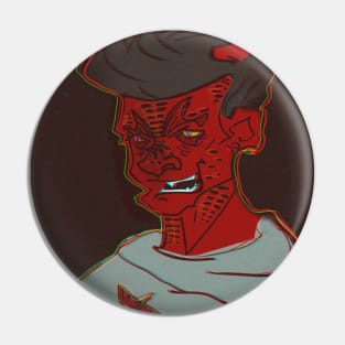 angry boy Pin