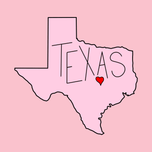 Pink Texas Austin T-Shirt