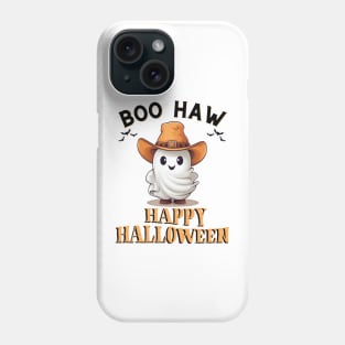 Boo Haw Ghost Funny Halloween Cowboy Western Ghoul Phone Case