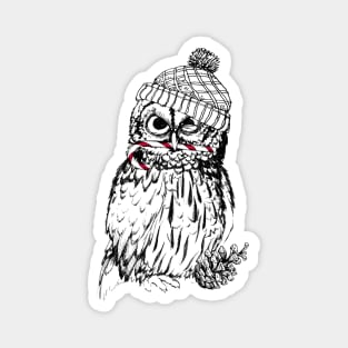 Winter Owl Magnet